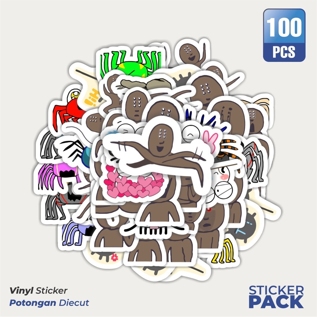 

Stiker Vinyl Hewan Laba laba Waterproof Aesthetic- Untuk Laptop, Motor, dan Helm - Paper Stationery Pack