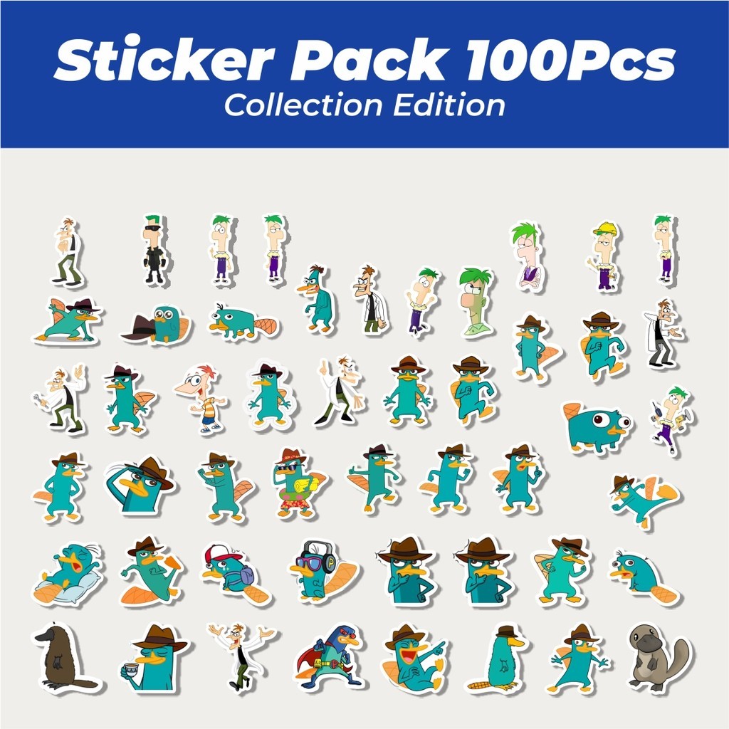 

Hot Stiker Kartun Perry the Platypus Lucu Anti Air Stikers Berperekat Waterproof Sticker Decal Buat Motor Helm Buku Journal Koper Casing HP Laptop Botol Minum