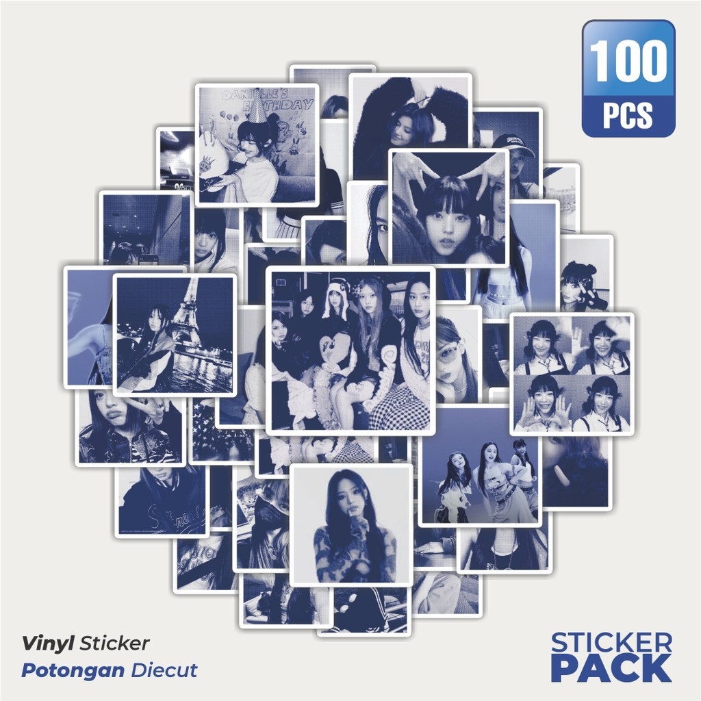 

Stiker Vinyl Stiker Album New Jeans V5 Waterproof Aesthetic- Untuk Laptop, Motor, dan Helm - Paper Stationery Pack
