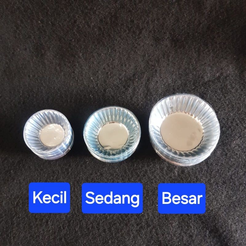 100pcs Mika Cup Roti Kecil Sedang Besar / Mika Saos Sambal / Mika Cup Cake / Cup Sambal / Mika Samba