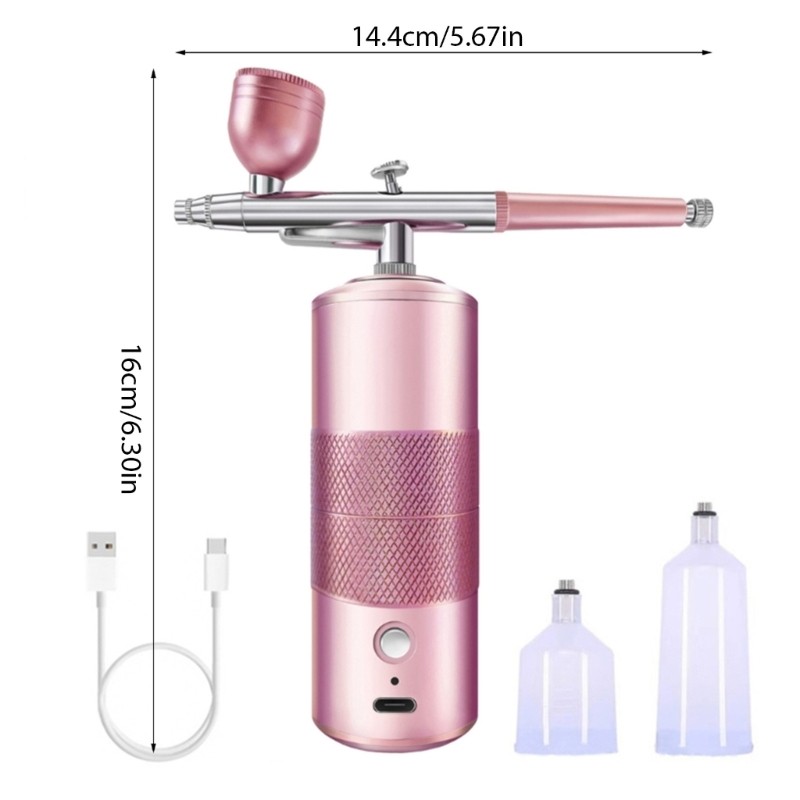 Handheld Airbrush Spray Guns Set Portable Wireless Airbrush Re argeable Hand Airbrush Set for Makeup