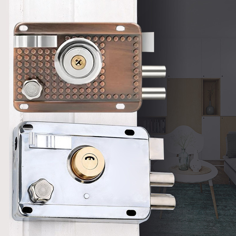 ReadyPengunci Pintu Otomatis Inti Tembaga Pintu Otomatis Kunci Pintu Mekanis Otomatis Rumah Pengunci