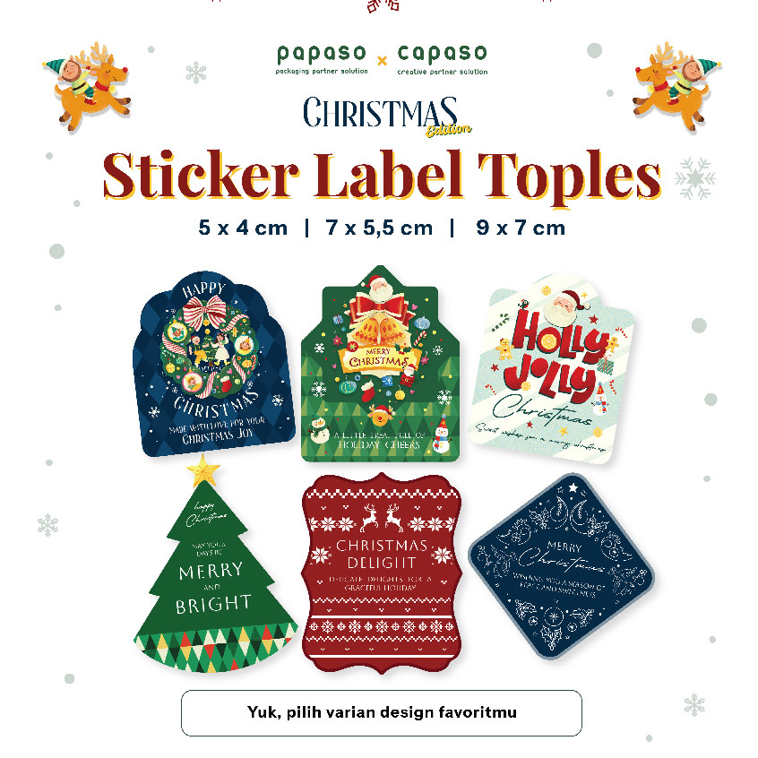 

Sticker Toples Natal Christmas