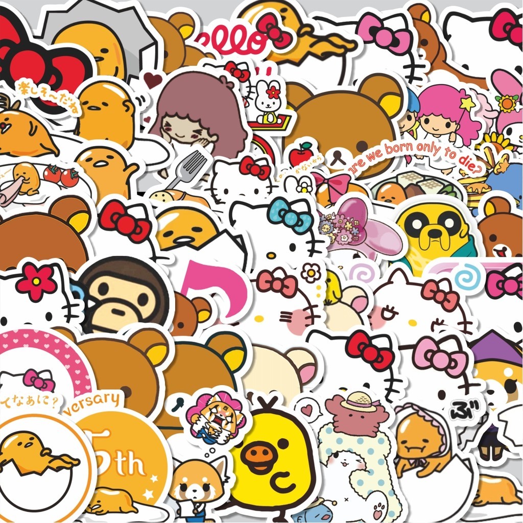 

Stiker Cutting Pack Stiker Karakter Sanrio Isi 100Pcs Series Aesthetic Lucu Keren Untuk Koper Bahan Vynil