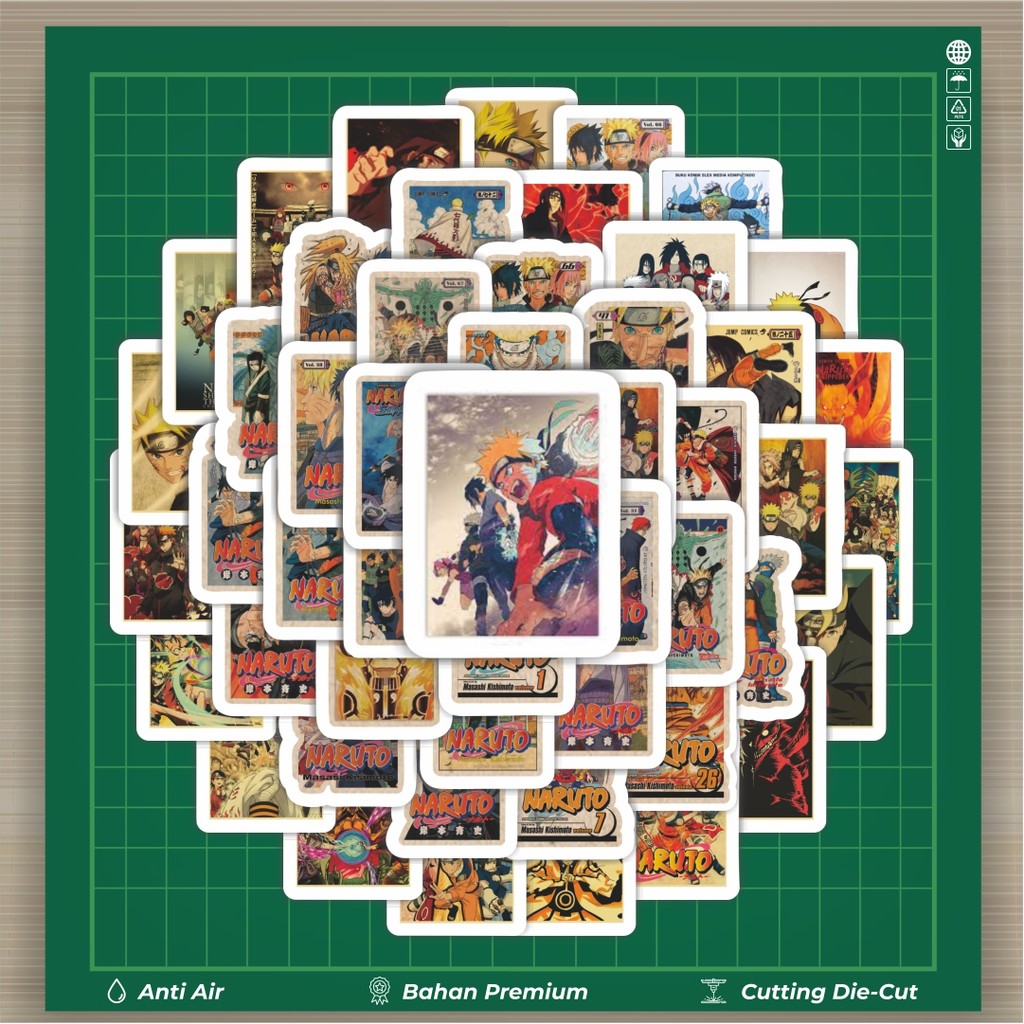 

HOT 50 PCS STIKER Stiker Poster Komik Naruto Retro Dekorasi Lucu Kreatif untuk Notebook, Skateboard, HP