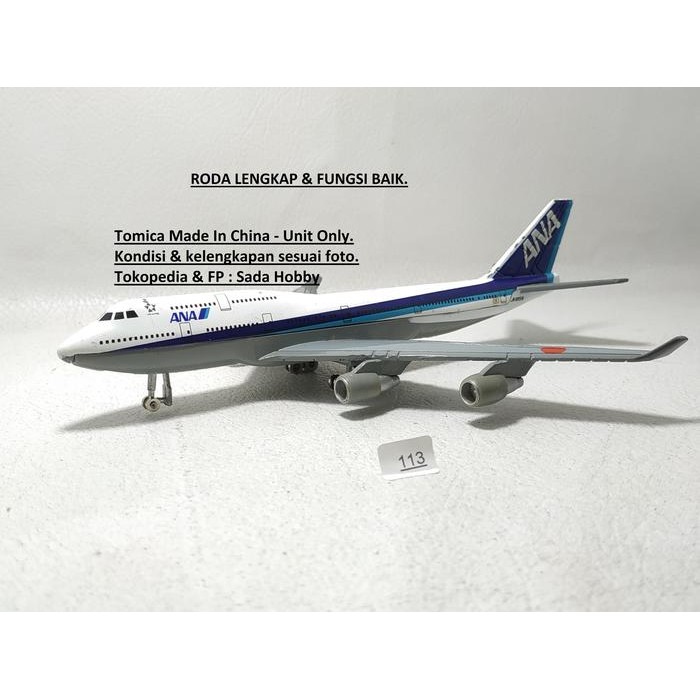 IP3... Tomica Long 1 Boeing 747-400 ANA JA8958 Japan Airlines Unit Only 2ND