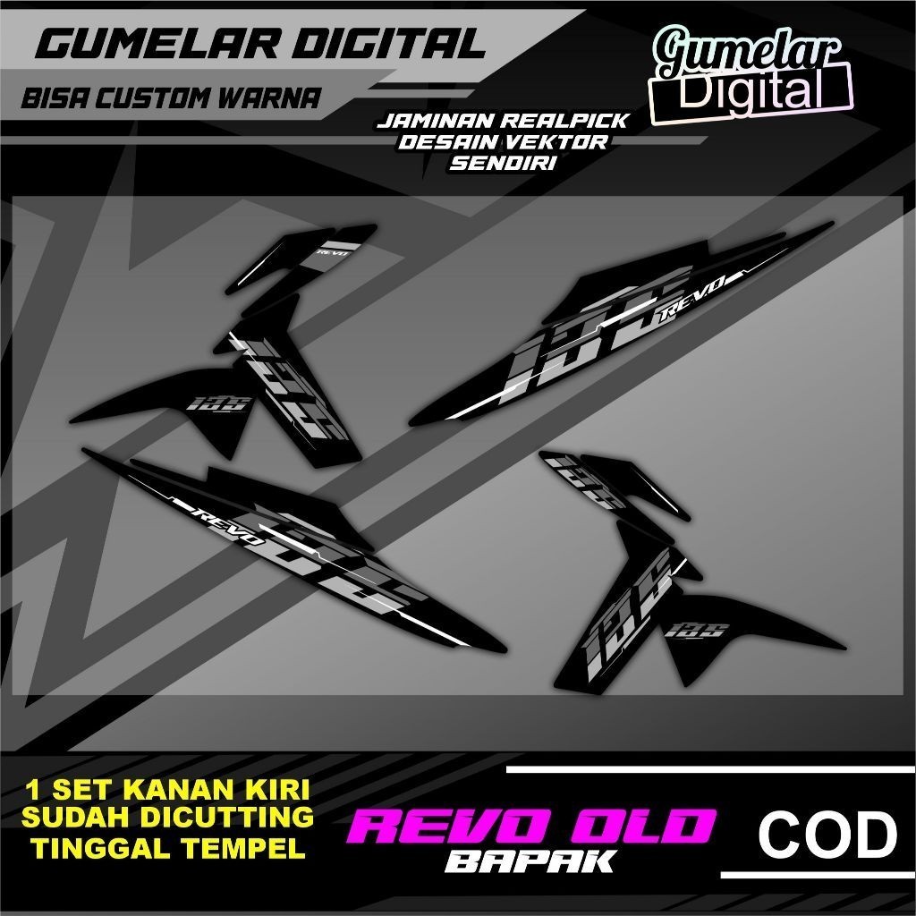 Stripping Honda REVO Old 2007 2008 | Striping List Revo Lama Motif Kekinian Termurah
