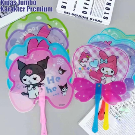 TSN Kipas Tangan JUMBO Karakter Lucu Bagus Murah Grosir / Kipas Tangan besar