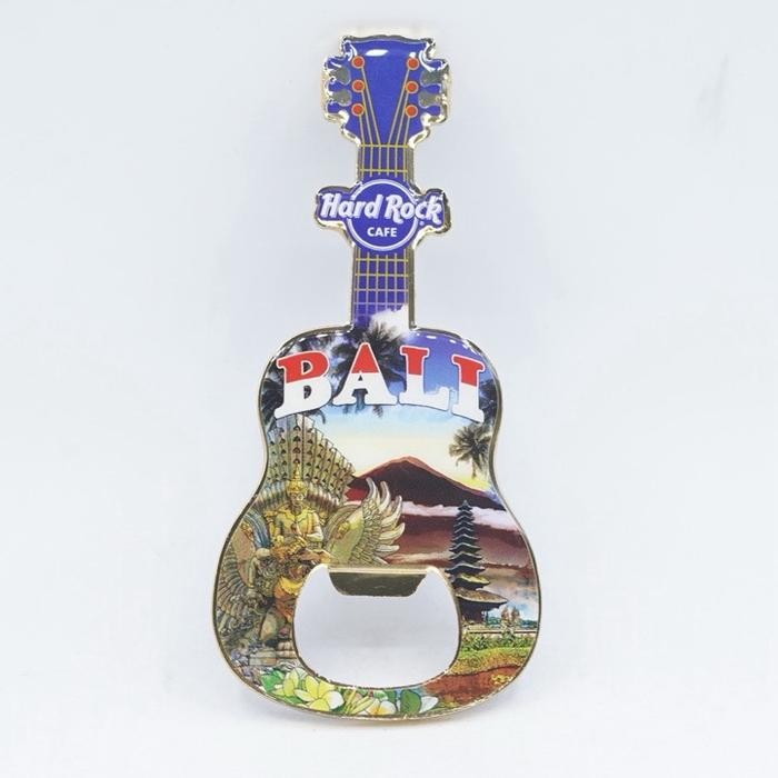 Hard Rock Cafe Bali Indonesia Guitar Magnet V2 Bottle Opener Original Merchandise Collection Merchan