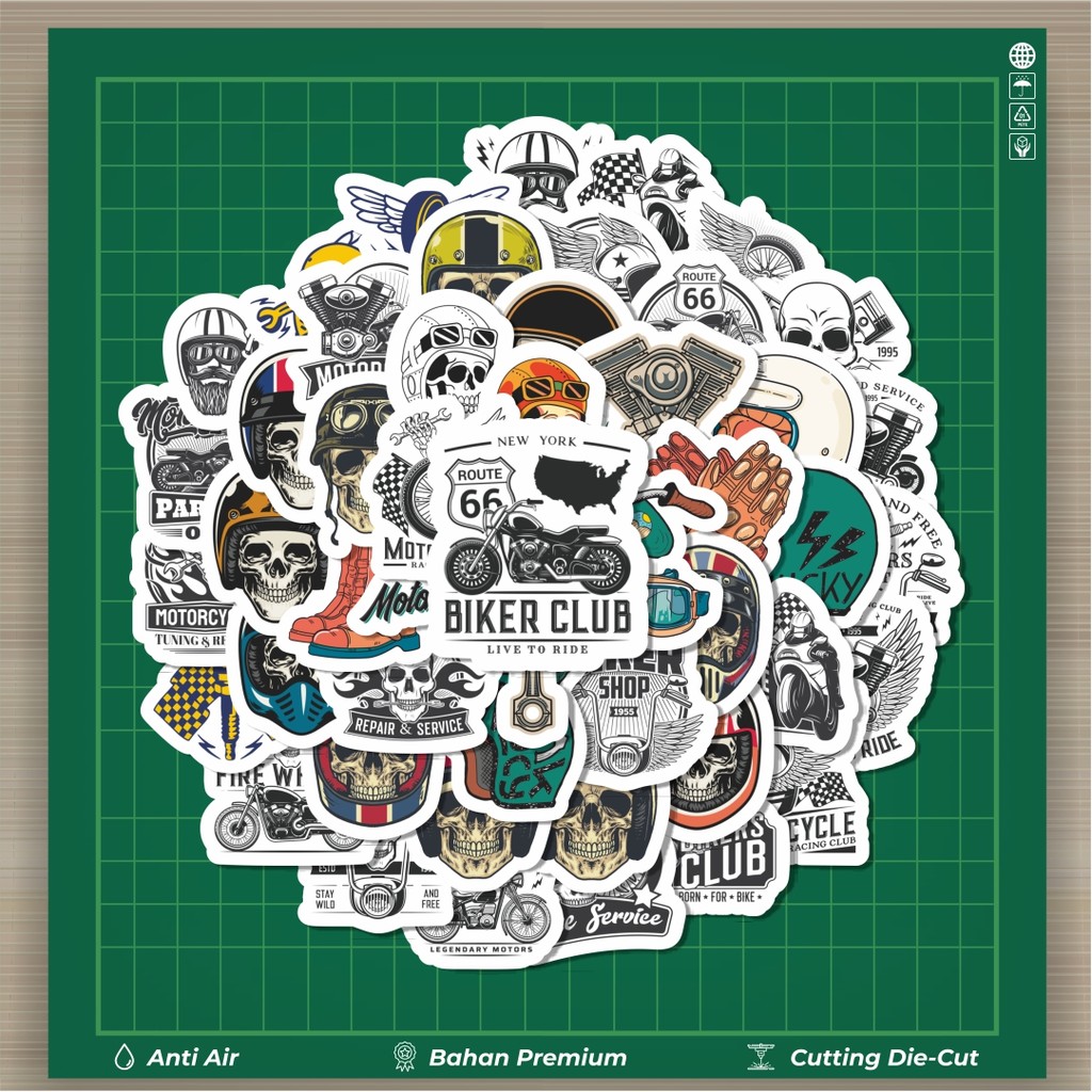 

HOT 50 PCS STIKER Stiker Retro Graffiti Dekorasi Lucu Kreatif untuk Notebook, Skateboard, HP