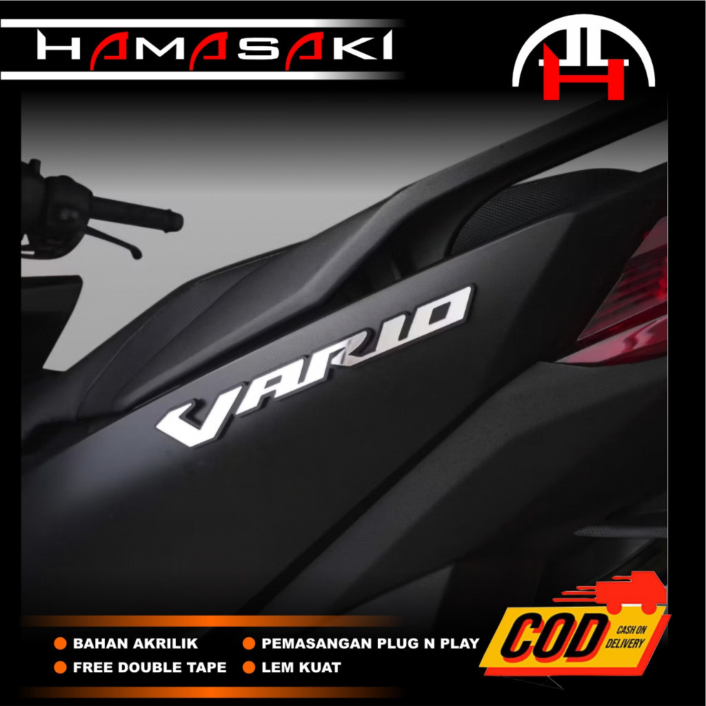 Emblem Vario Stiker Timbul 3D Motor VARIO Emblem Click Vario Emblem Timbul Motor Stiker Vario 125 15