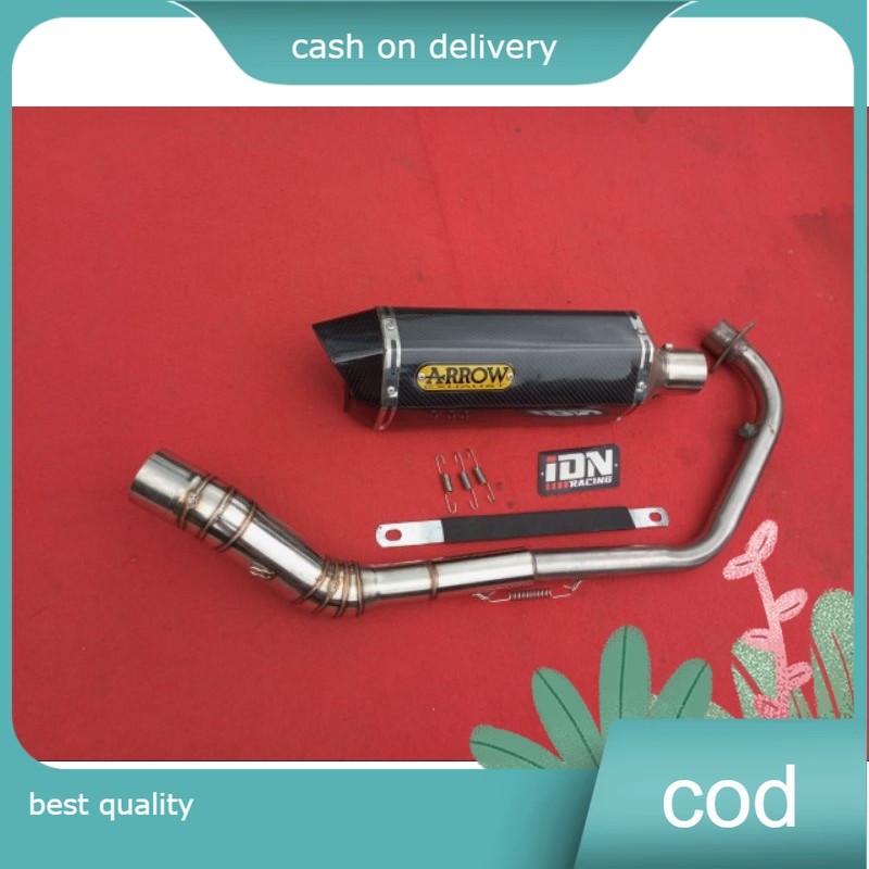knalpot ekzos Arrow EXHAUST CARBON PNP FZ150i Y15 Y15ZR R15 V3 V4 RS 150 RSX150 RAIDER FI CBR150R CB