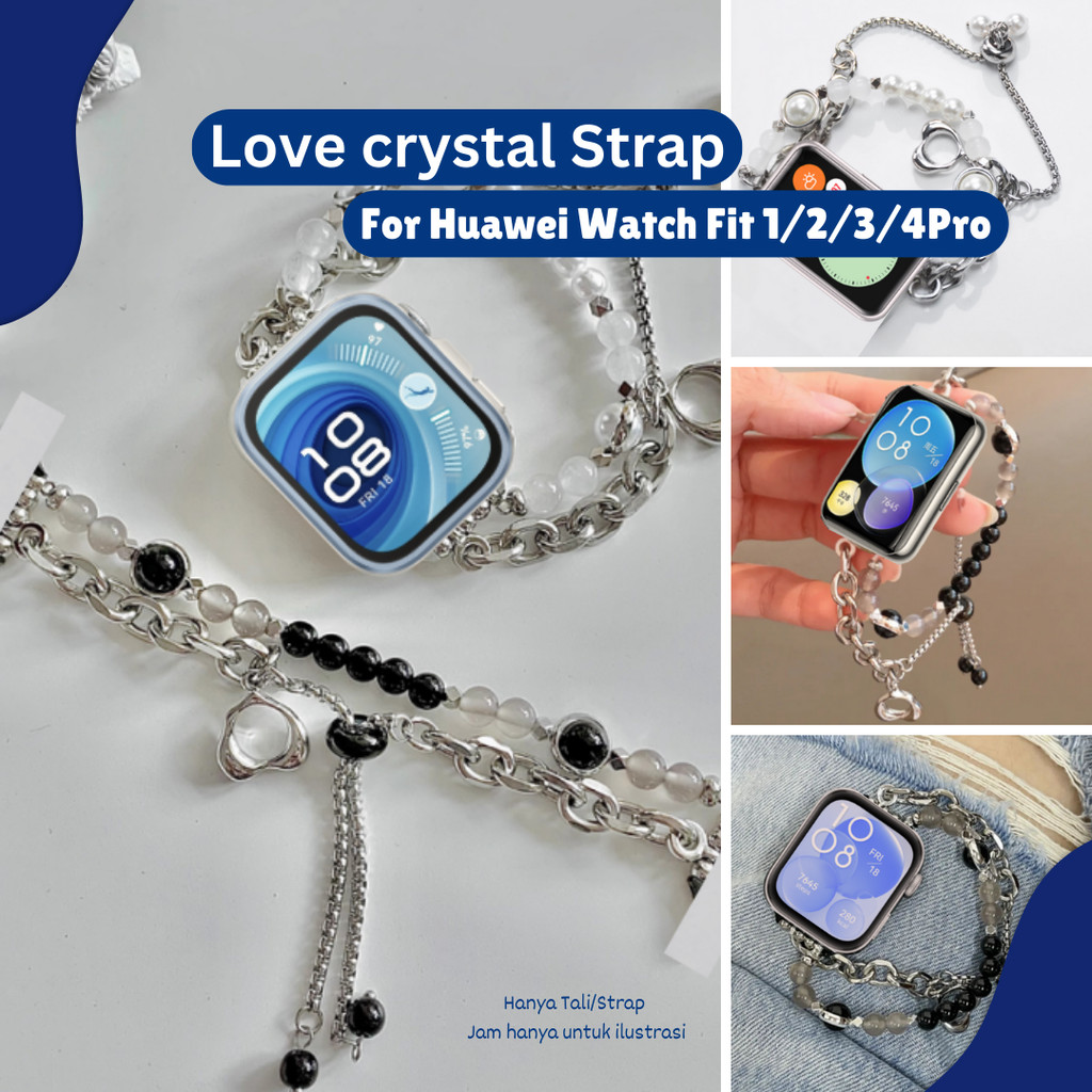 Love Crystal Strap For Huawei Fit 1 Huawei Fit 2  Huawei Fit 3 Huawei Fit 4  Huawei Fit 4 Pro