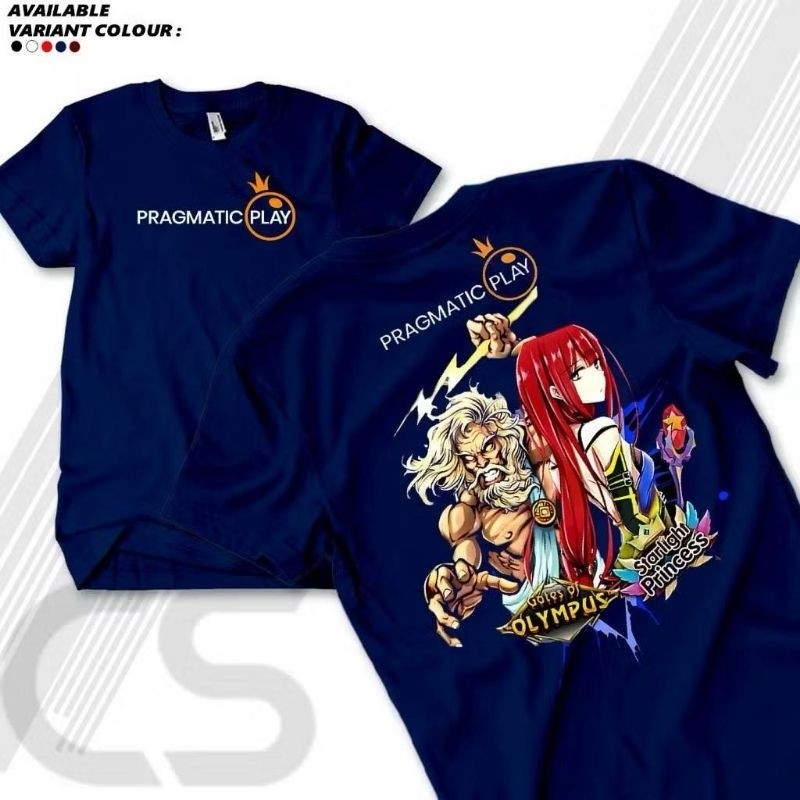Kaos Slot Keren BISA COD GRATIS ONGKIR DISKON Baju Slot T-Shirt Premium-Kaos Pragmatic Play ZEUS