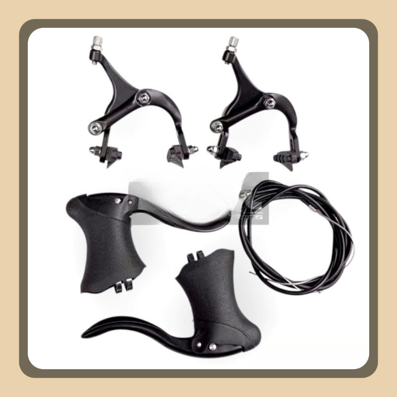 REM BALAP U BRAKE LENGKAP OXO 3500D RL750 HITAM UBRAKE SET HANDLE REM KABEL KALIPER SEPEDA BALAP ROA