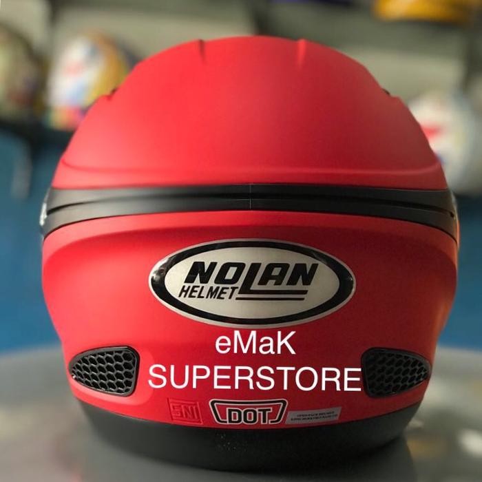 zeus 610 matt red doff merah dop HONDA PCX NOLAN helm double visor