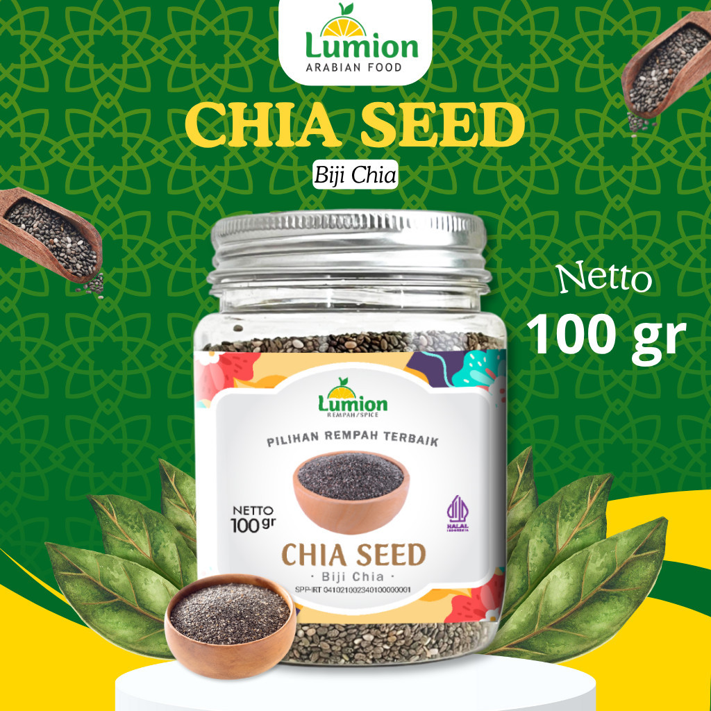

Lumion Chia Seeds 100gr Untuk Diet Organic 100 Gram Organik Premium