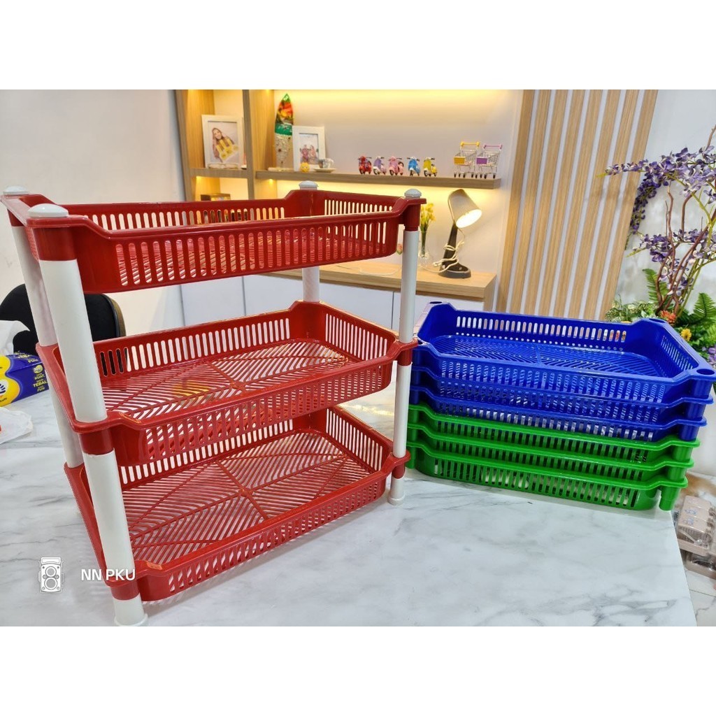 rak serbaguna/Rak Cabe / Rak Bumbu GM 3 Susun- rak bumbu dapur