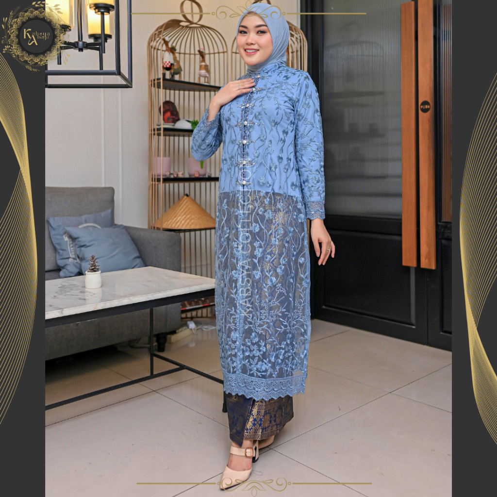 Kebaya Panjang Modern Muslim Friendly / Kebaya Long Dress Kebaya Kutubaru Panjang / Kebaya Pengantin