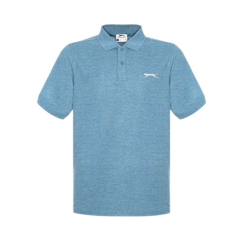 Slazenger Men's Leisure Short Sleeve Polo Shirts - Denim Marl