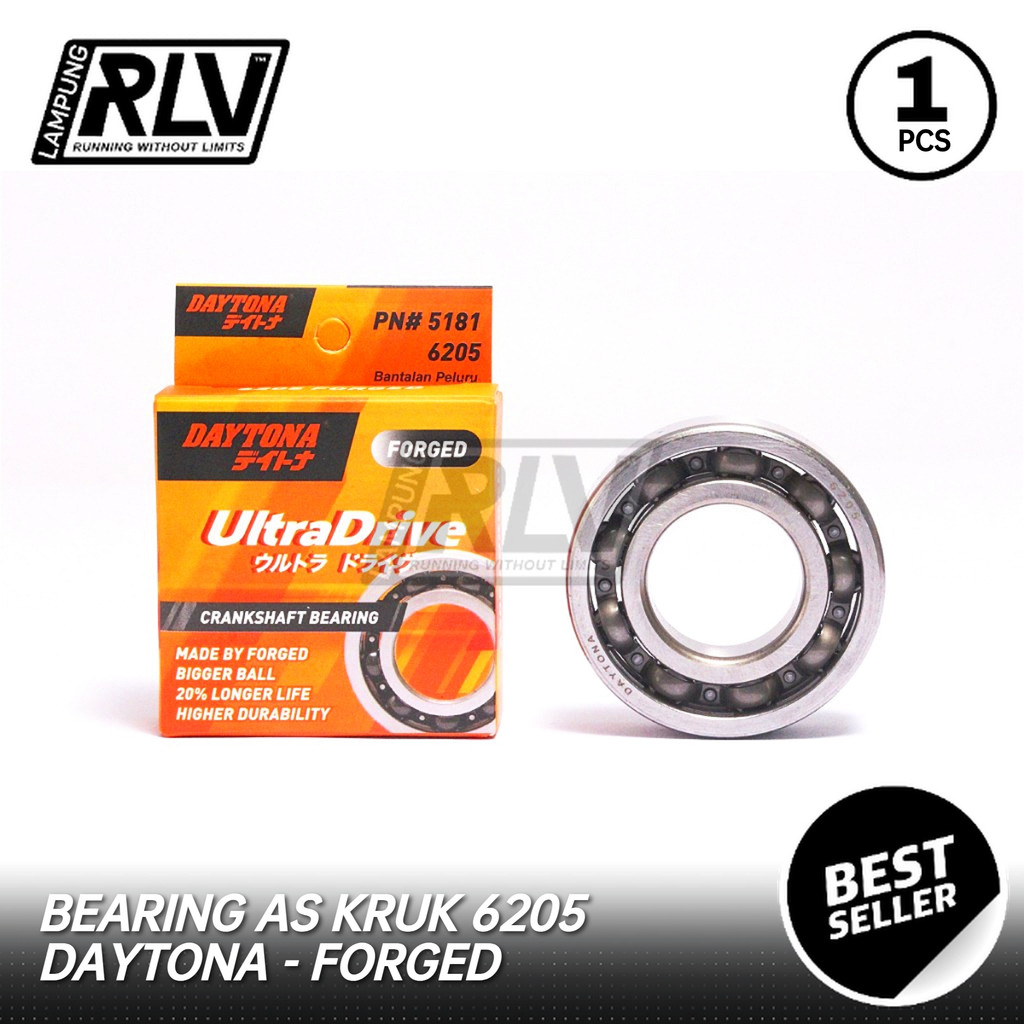 Bearing As Kruk 6205 Daytona Pnp Rx King - Bearing Crankshat Forged C3 Hi-Speed Bearing Kruk As
