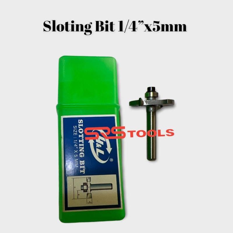 Sloting Bit 5 mm Mata Profil As Kecil Slot Korek Samping 5mm