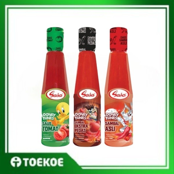 

TOEKOE Sasa Saus Tomat Saus Sambal Ekstra Pedas Botol Plastik 135ml
