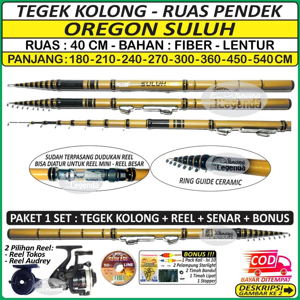 Tegek Kolong OREGON SULUH - RUAS PENDEK : 40 CM new