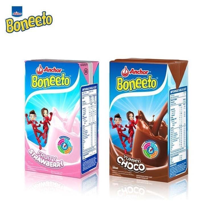 

Boneeto Susu Anak Sekolah UHT Fruity Strawberry 115ml + Boneeto Susu Anak Sekolah UHT Yummy Choco 115ml - Nutrisi Pertumbuhan Anak untuk Daya Pikir dan Tubuh Aktif