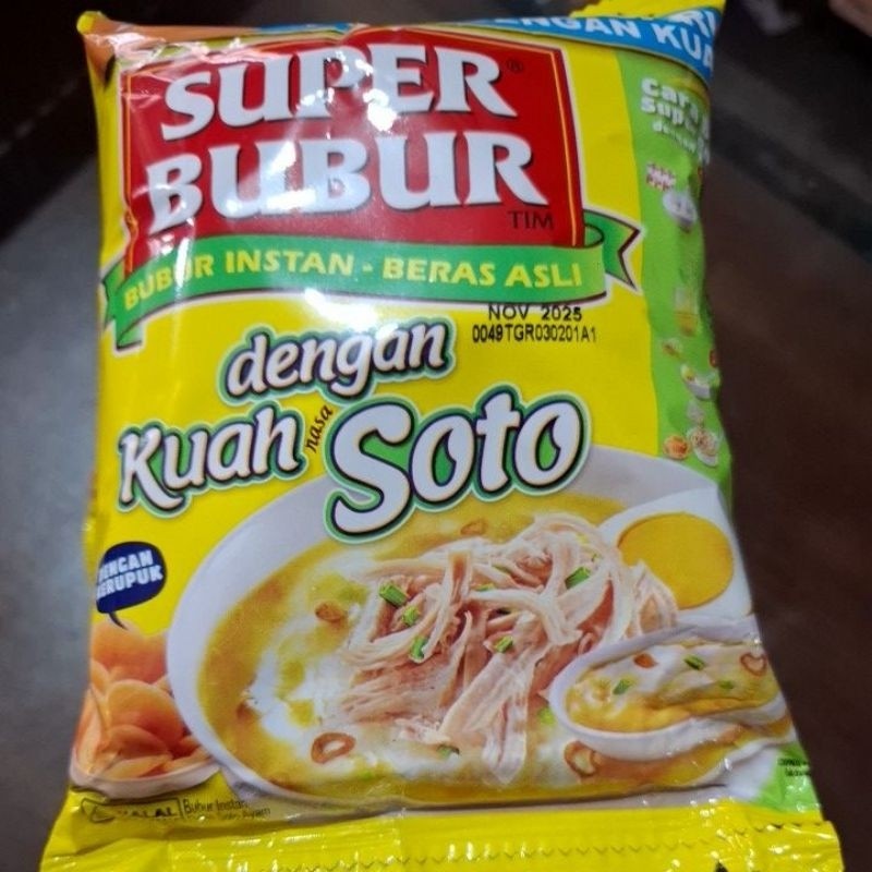 

SUPER BUBUR SOTO/ ABON SAPI /AYAM 45 GRAM