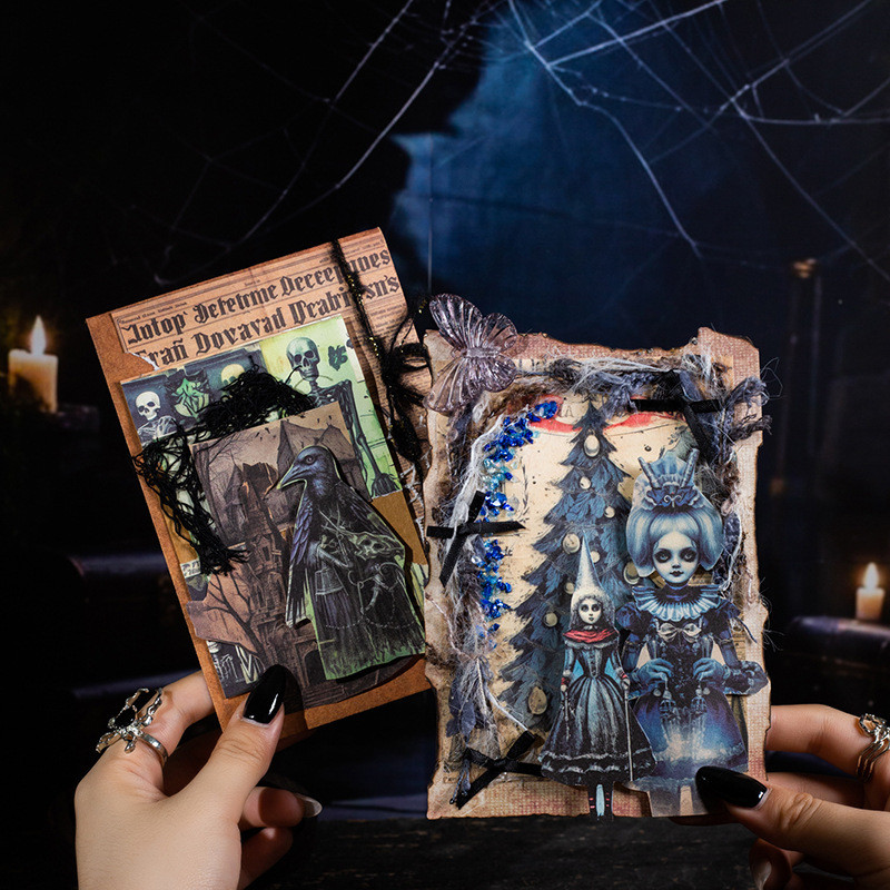 

30pcs/lot Memo Pads Material Paper Gothic Weekly Junk Journal Scrapbooking Paper Retro Background Decoration Paper