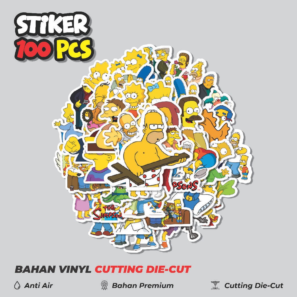 

Terbaru! 50 pcs Stiker Kartun The Simpsons Series - SIMPSONS 1 Dekorasi Lucu Kreatif untuk Notebook, Skateboard, HP