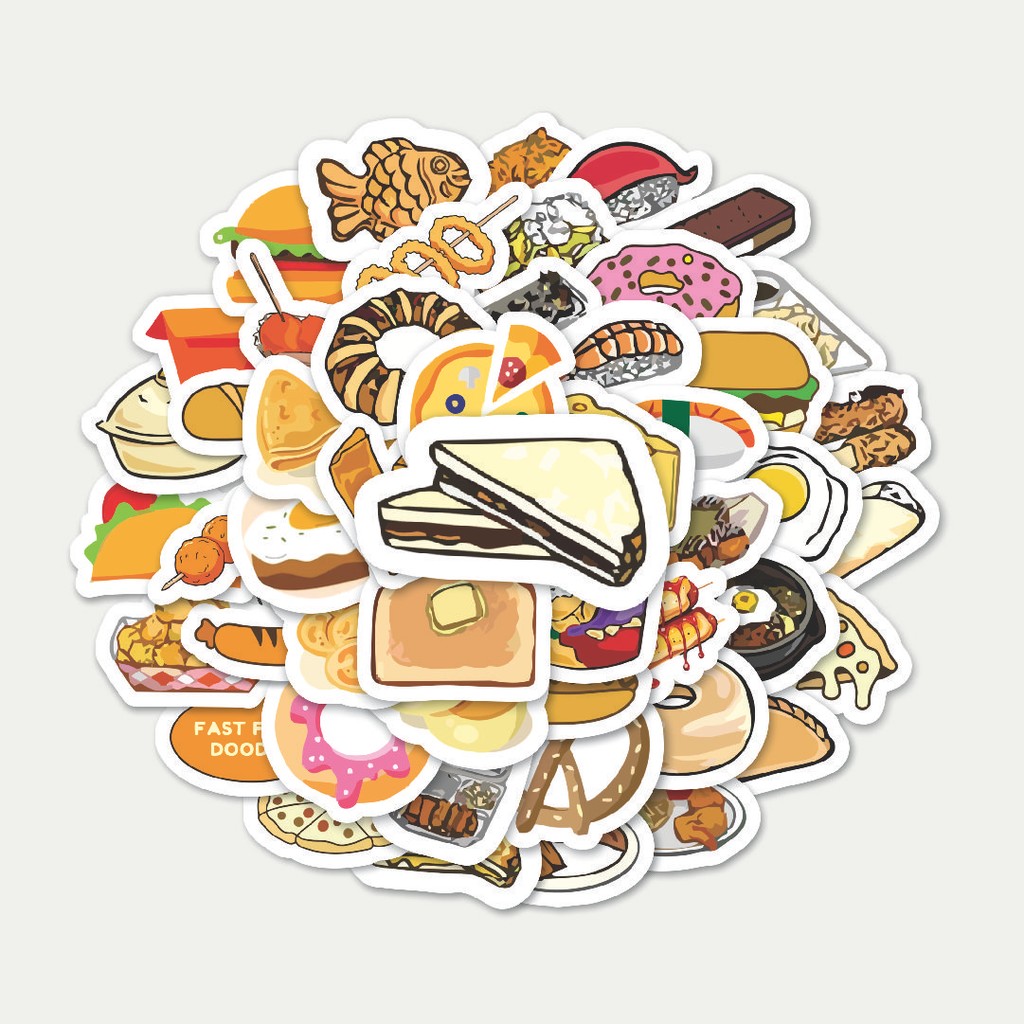 

Sticker Pack Stiker Delicious Street Food [Makanan Jalanan yang Lezat] | Sticker TUMBLR | Stiker LAPTOP KOPER HELM