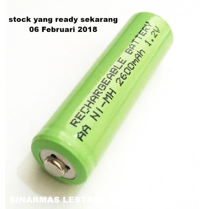 Masda baterai Recharger AA 2600mAH 1.2V BATRAI BATRE 2600 MAH