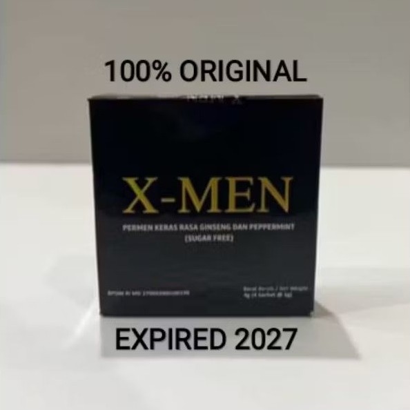 

X MEN CANDY PERMEN GINGSENG STAMINA PRIA 1 KOTAK 4Pcs TAHAN LAMA