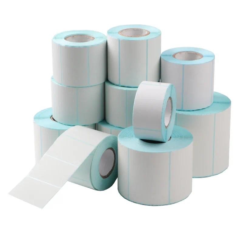 

100mm Width Multiple Size Thermal Labels Paper Roll Stickers White Blank Labels For Thermal Label Self-Adhesive Paper Stickers
