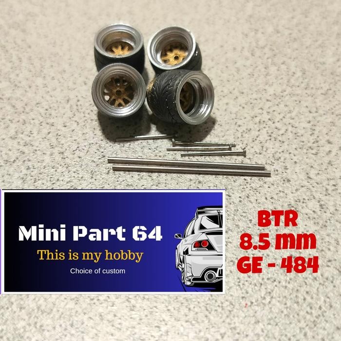 Diorama Diecast Ban 8.5 mm GE  484 Miniatur Skala 64