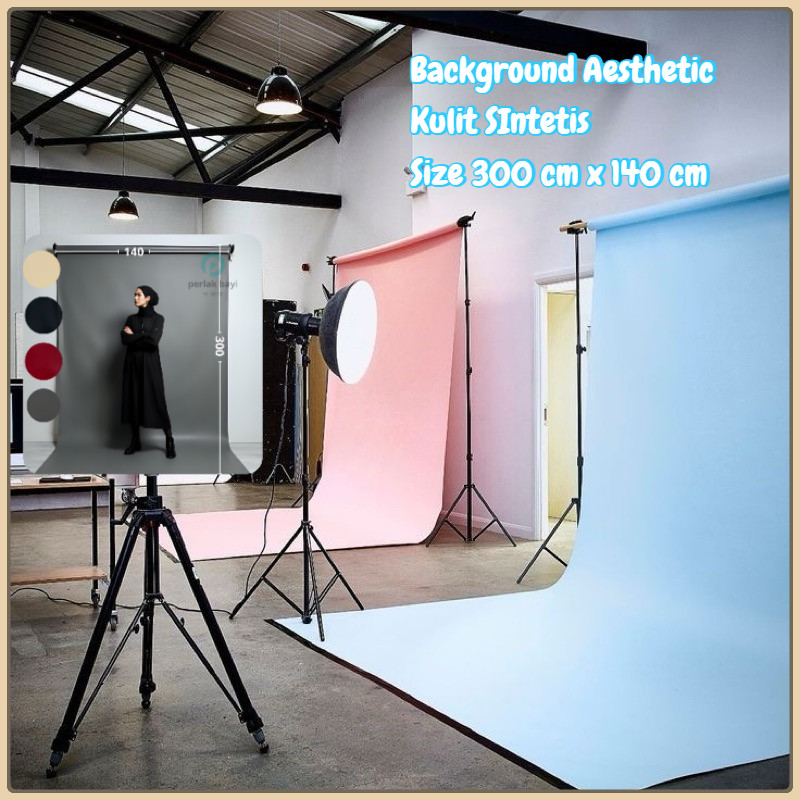 Backdrop / BACKGROUND Kulit Sintetis 300 x 140 CM | Premium grade Tebal Anti Air - Alas Konten murah