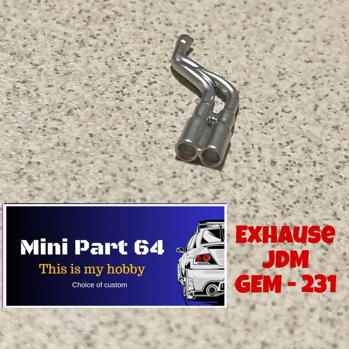 Diorama Diecast Exhause JDM GEM 231 Miniatur Skala 64