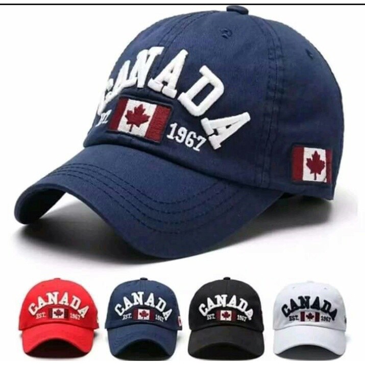 TOPI PREMUIM TOPI BASEBALL CANADA IMPORT BORDIR KOMPUTER TOPI PRIA&WANITA MODEL TERBARU HARGA SPESIA