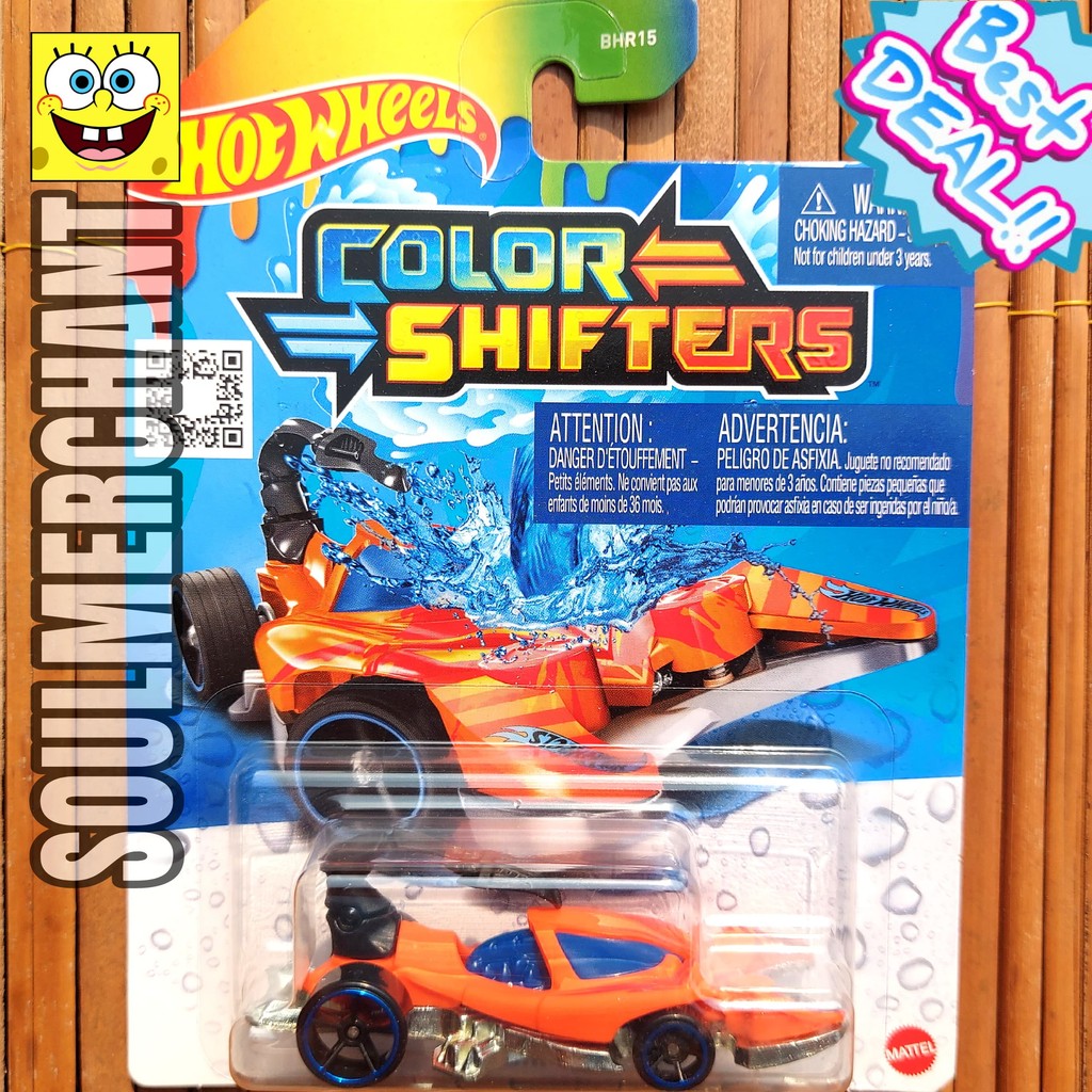 Hot Wheels Color Shifters Scorpedo Orange Mobil Diecast Berubah Warna