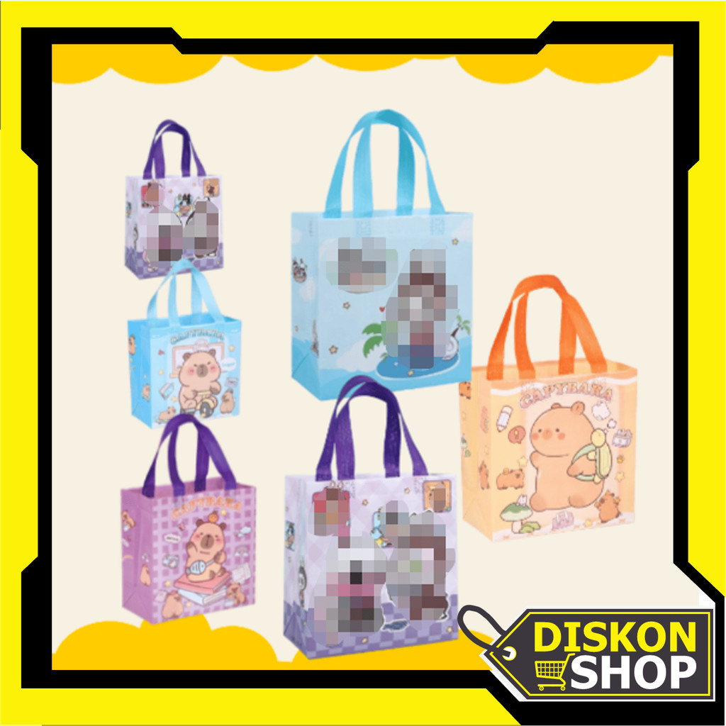

Diskon Shop - T6680 Tas Souvenir Karakter Lucu / Goodie Bag Capybara / Tas Hadiah Ulang Tahun / Goodie Bag Souvenir / Tas Kado