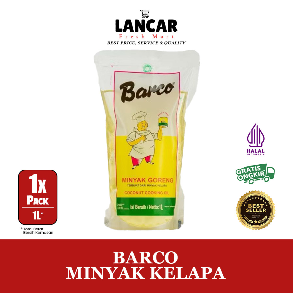 

BARCO MINYAK KELAPA 1L / MINYAK BARCO 1L