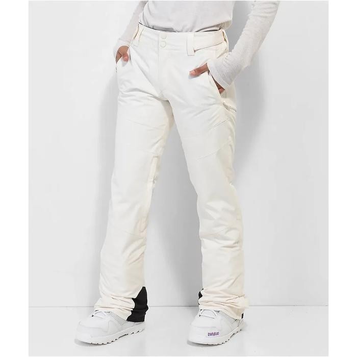 Billa**bong Malla White 10K Snowboard Pants Snow Trousers Ski Pants Snowboard Pants Natural Ski Insu