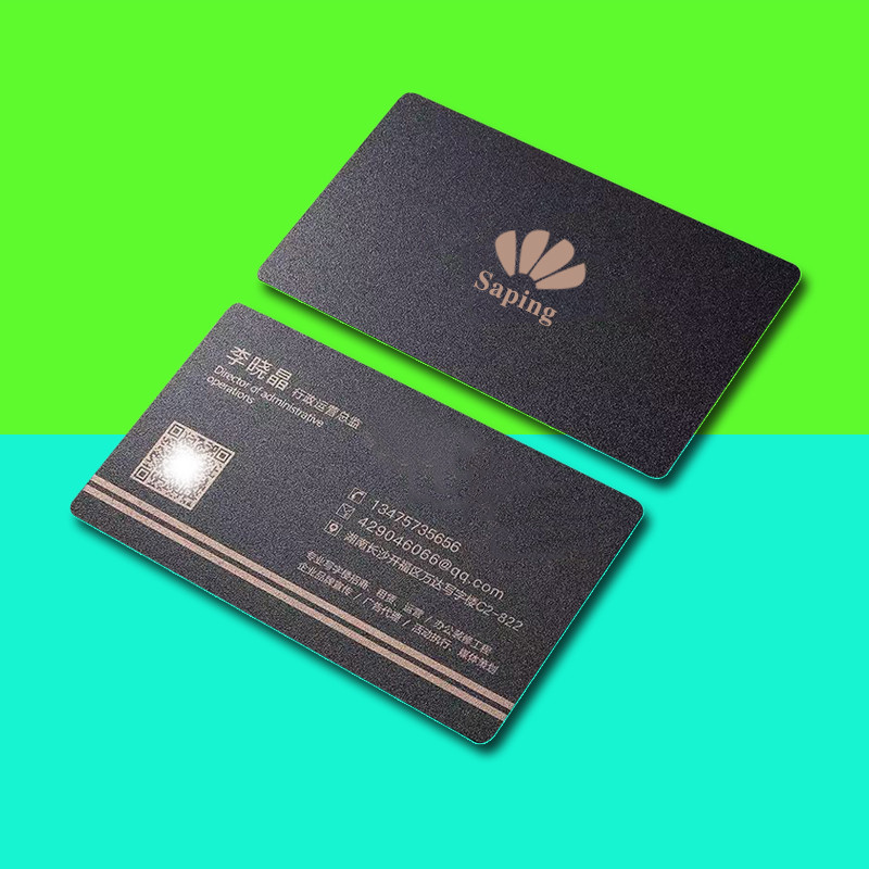 

PVC Business Card Personalized Custom Plastic Waterproof Frosted 100 Pieces Round Name Free Design Matte Glossy Business Card