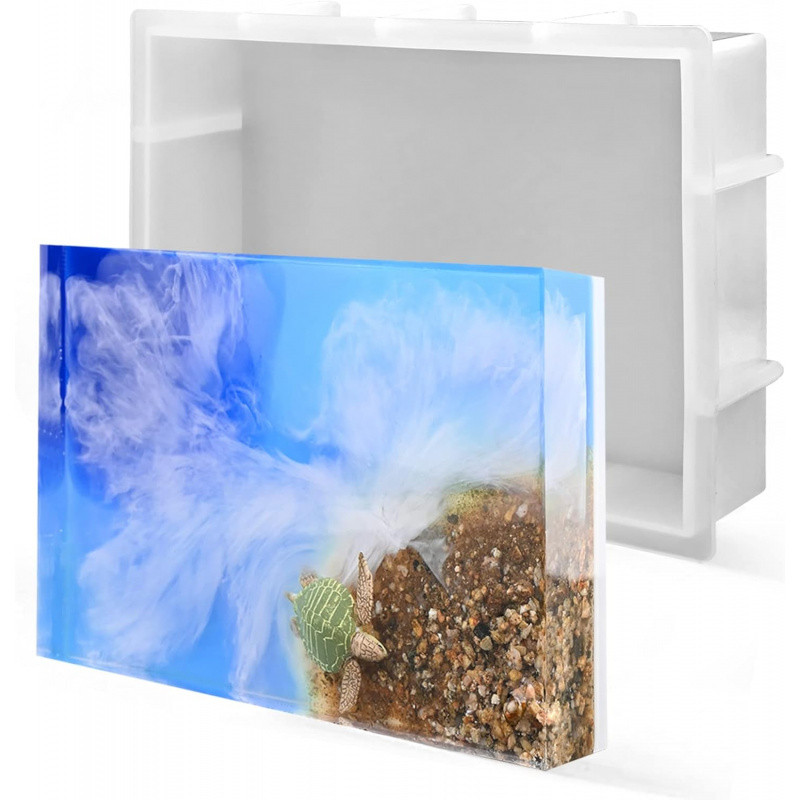 

Large Rectangular Resin Silicone Mold、Bookcase Resin Mold、Crystal Epoxy Resin Resin Mold、Flower Preservation、Office and Home Dec