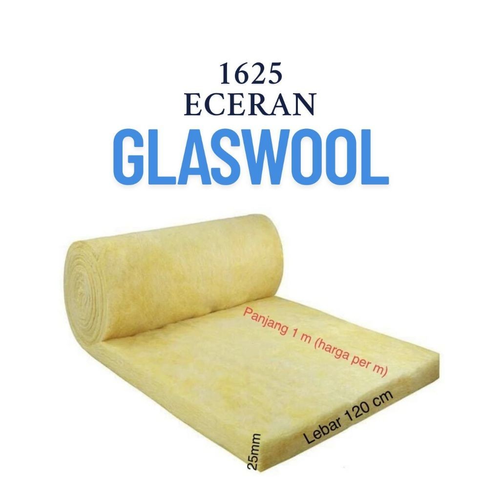 Glasswool knalpot - gasbul knalpot - peredam suara - peredam panas - Ukuran Lebar 120cm Panjang 100 