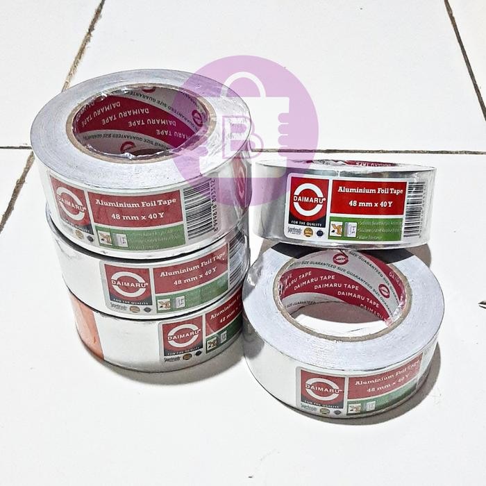 

MUMPUNG PROMO Lakban Alumunium Foil Daimaru | 40 Yard | Isolatif Perekat | IsolasiTERLARIS