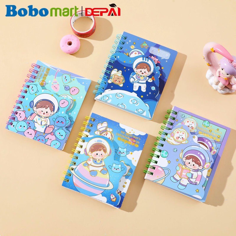

BOBOMART 1PCS Notebook Depai A7 DP222 – 85 Lembar, Buku Tulis Diary Karakter Lucu, Murah & Ring