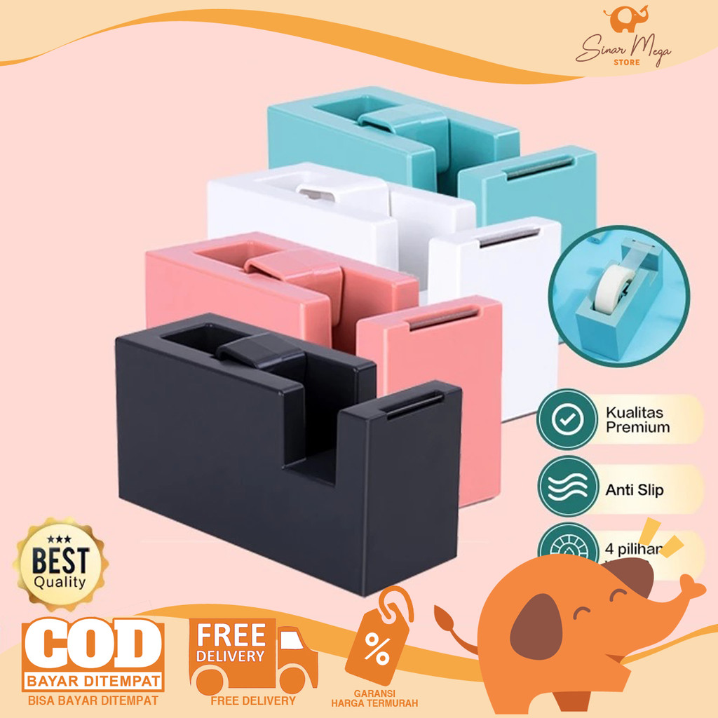 

DELI Tape Dispenser Mini NS121 - Pemotong Isolasi Kecil Murah